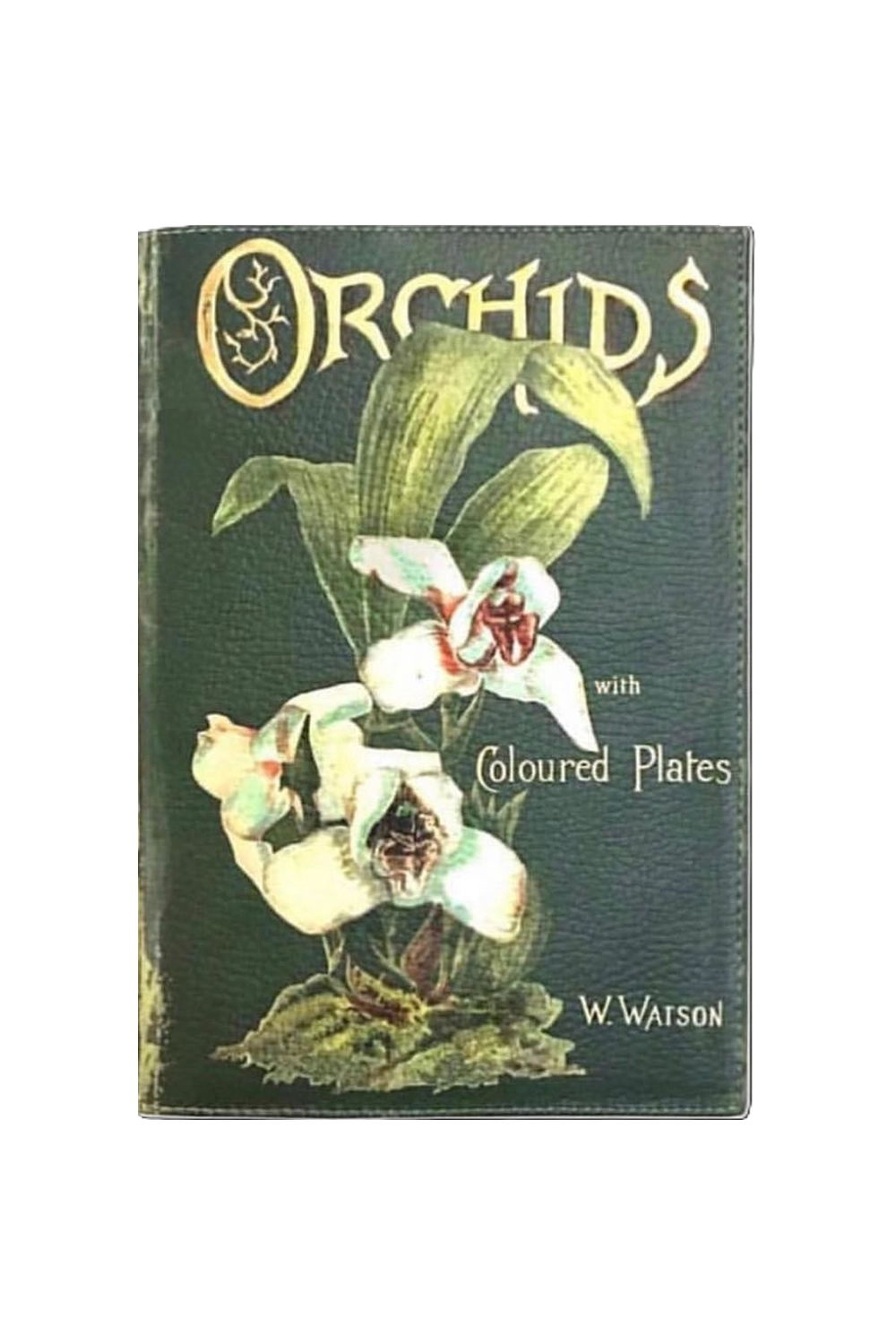 Клатч: Orchids (Leather Green)